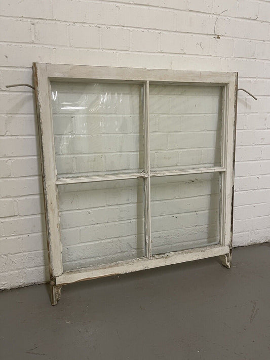 Reclaimed Old Georgian 4 Panel Wooden Window 865 x 798mm