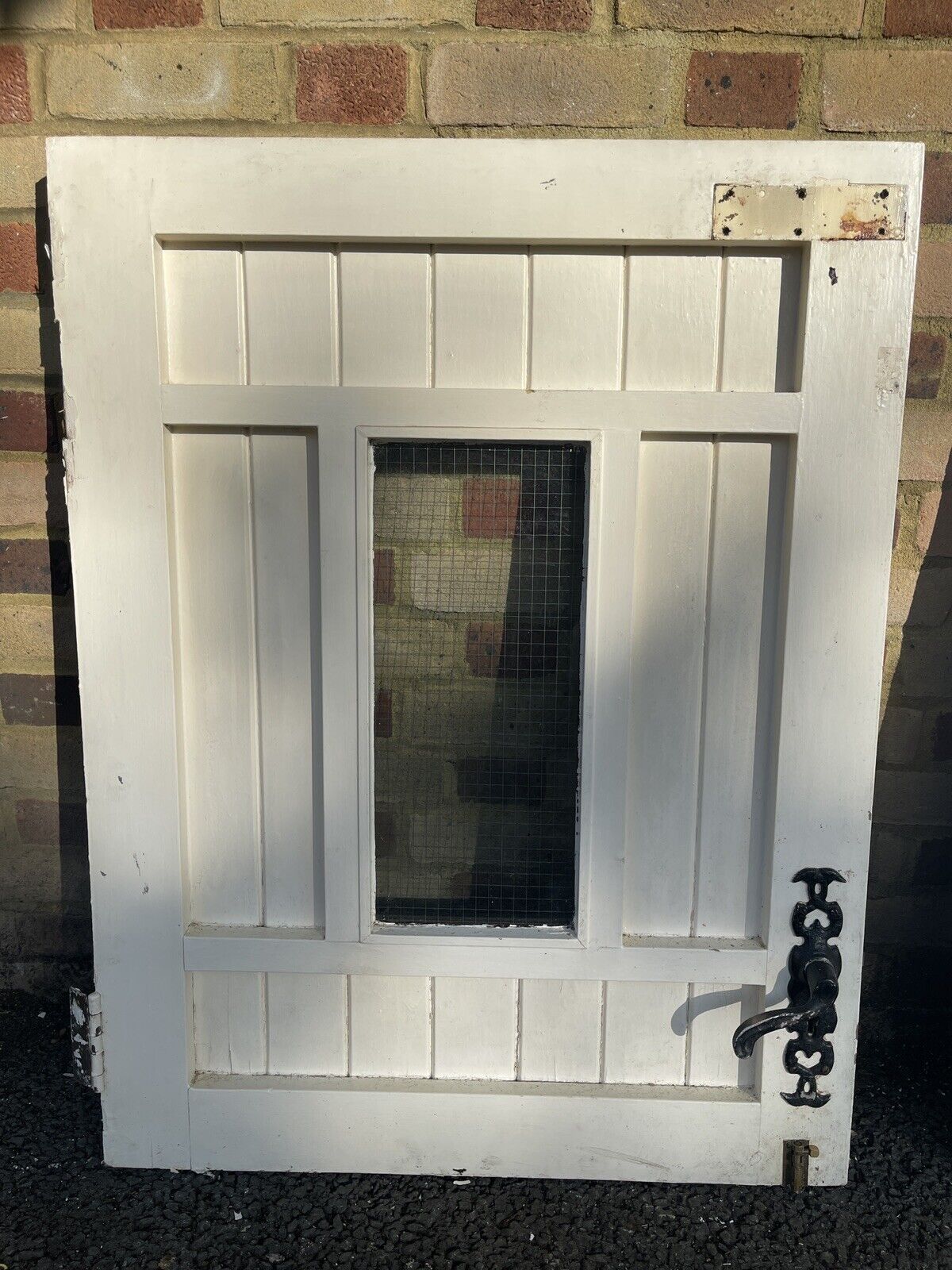 Solid Hardwood External Safety Glass panel Stable Door. 1980 X 760mm