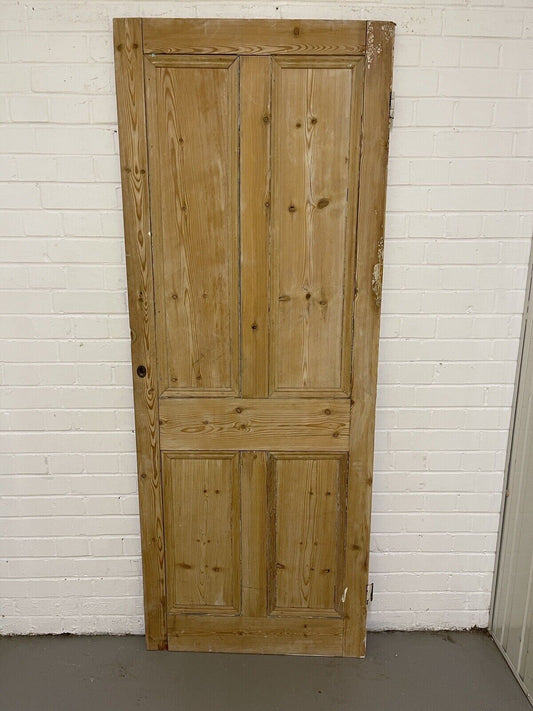 Original Vintage Reclaimed Victorian Pine Internal 4 panel Door 1950 x 754 x 36