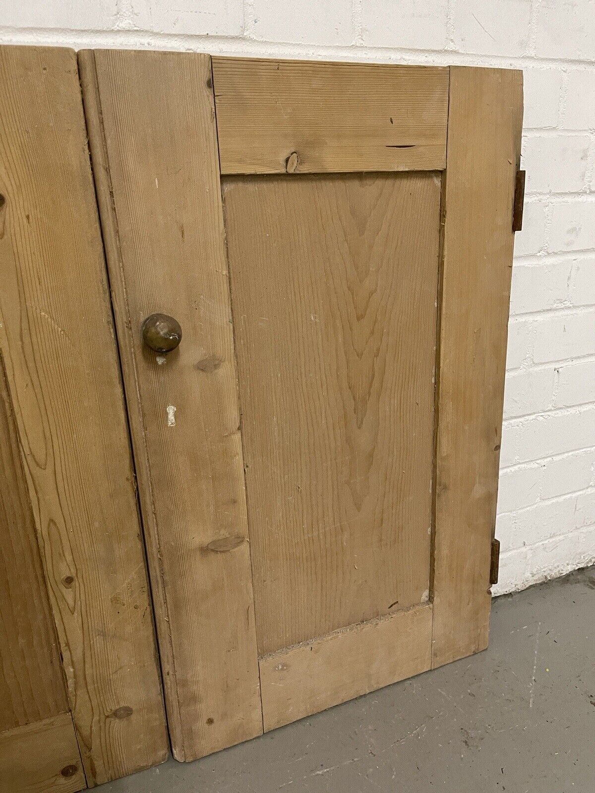 Reclaimed Pine Victorian Alcove Cupboard Doors Inter-locking 915 x 760mm