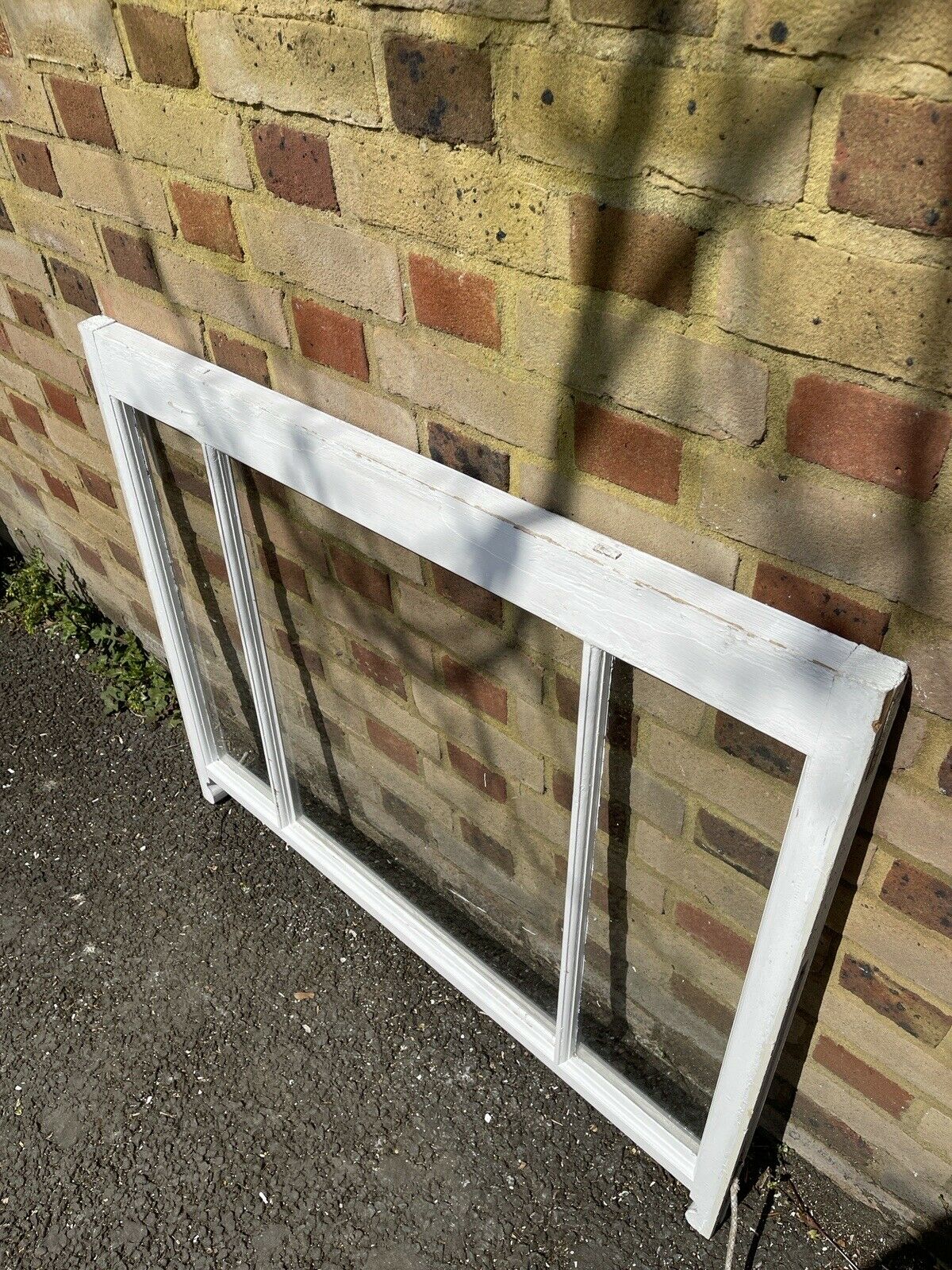 Reclaimed Old Victorian Edwardian Three Wooden Panel Sash Window