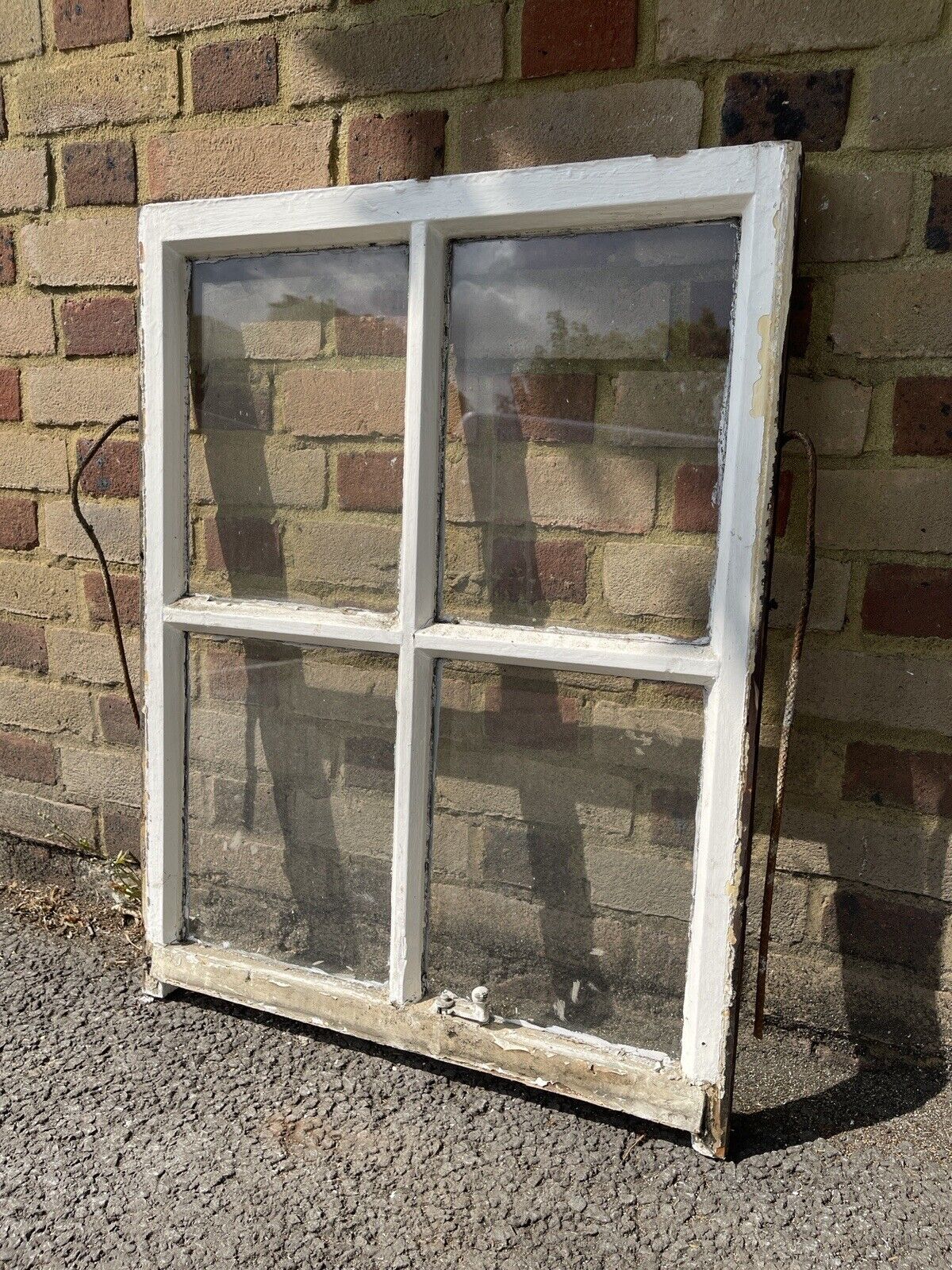 Reclaimed Old Georgian 4 Panel Wooden Window 840 x 640mm