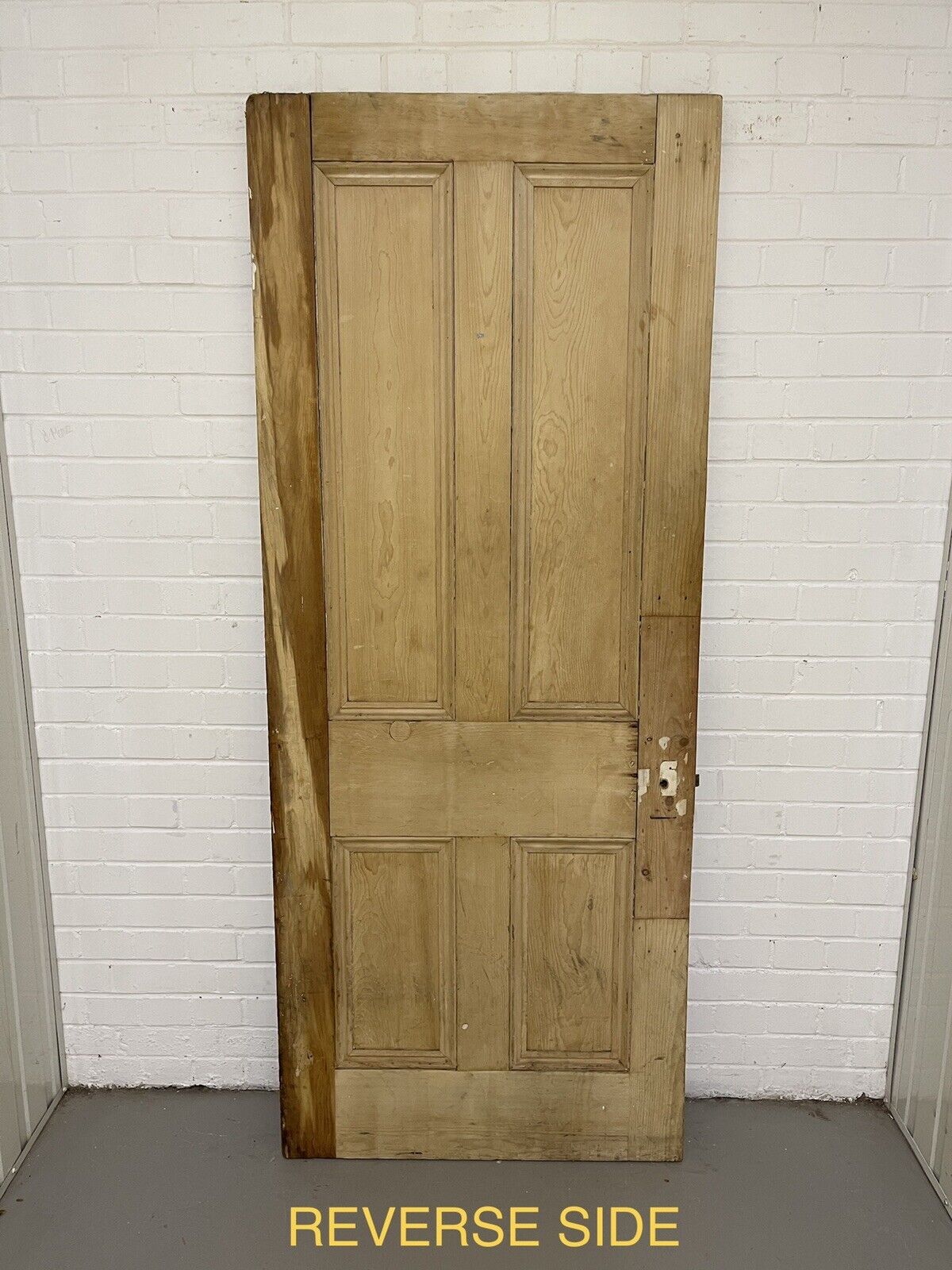 Original Vintage Reclaimed Victorian Pine Internal 4 panel Door 1995 2000 x 815