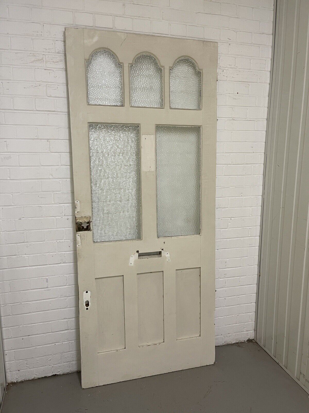 Reclaimed Victorian Edwardian Wooden Panel Front Door 2132 x 910mm