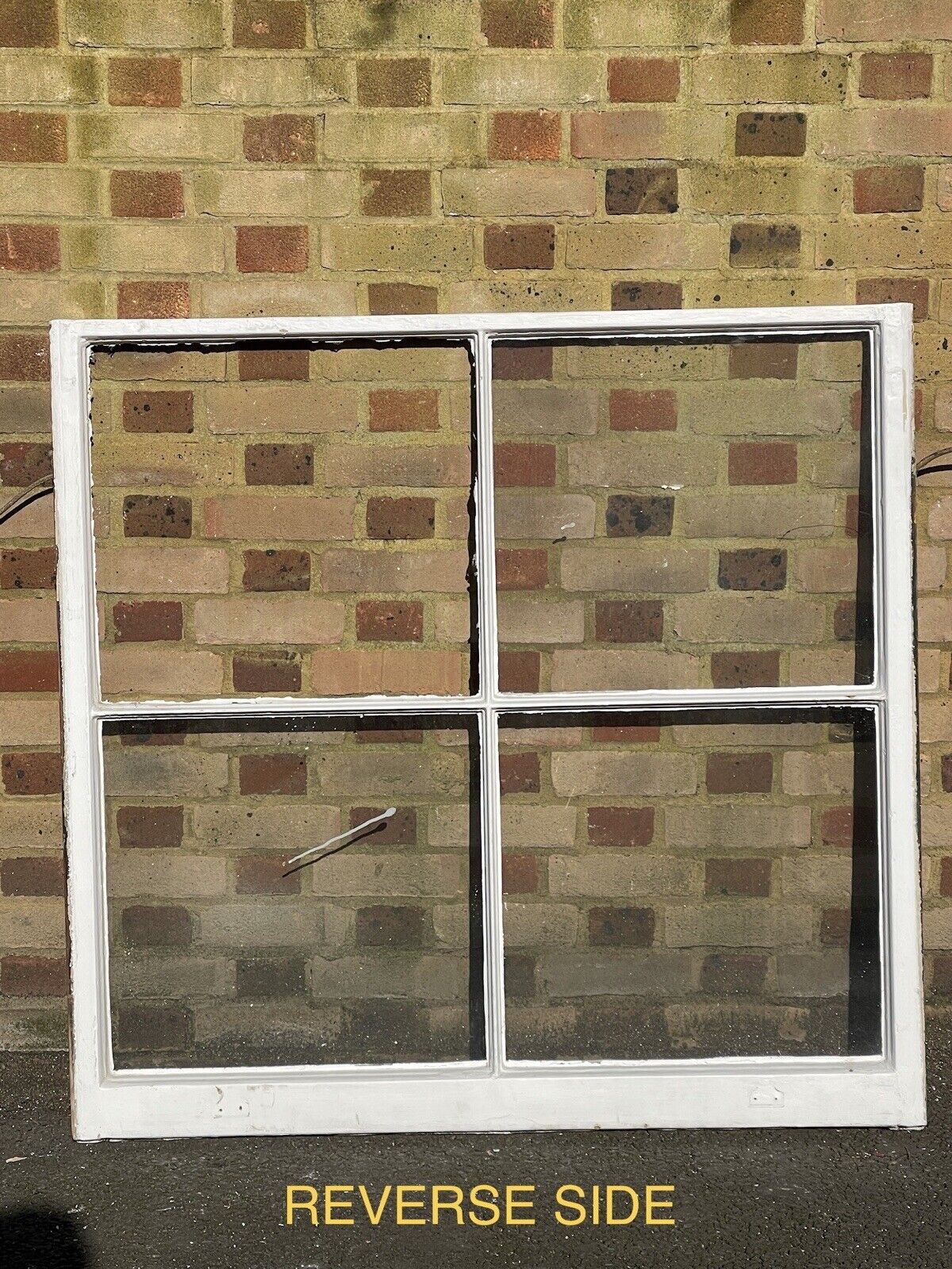 Reclaimed Old Large Georgian 4 Panel Wooden Window 1210 x 1160mm