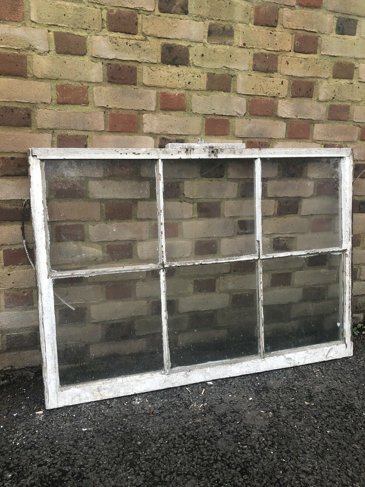 Large Reclaimed Old Georgian 6 Panel Wooden Sash Window