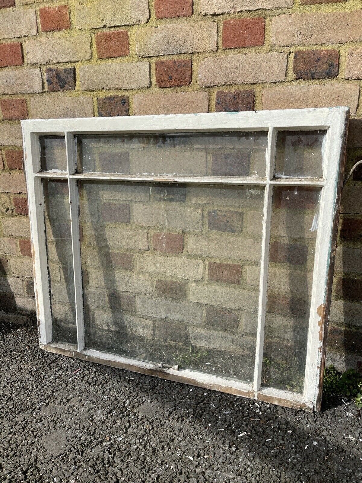 Reclaimed Old Edwardian 6 Panel Wooden Panel Sash Window