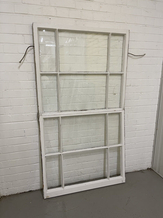Pair Of Reclaimed Edwardian 6 Panel Wooden Sash Window 910 x 805mm 910 x 835mm
