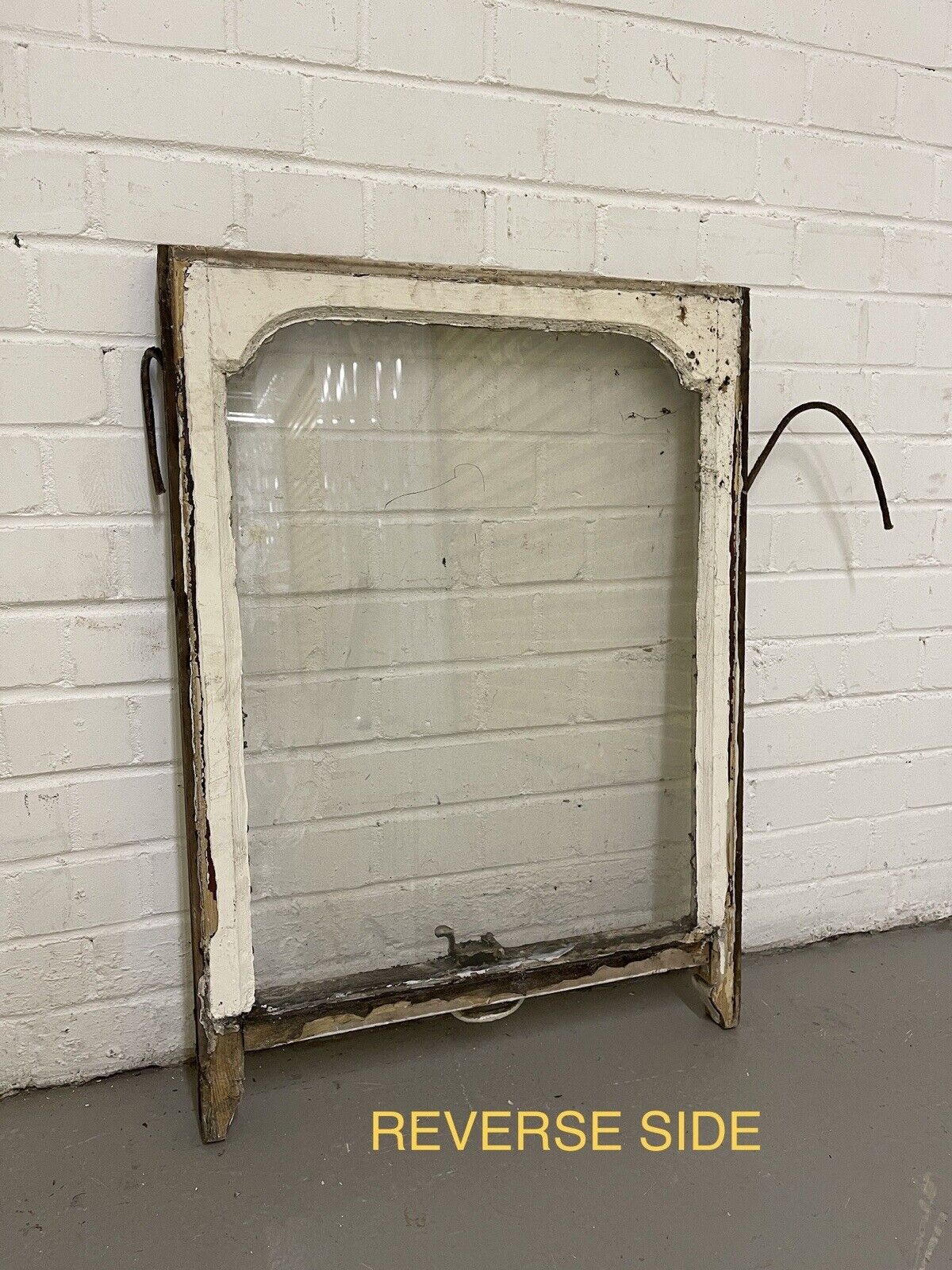 Reclaimed Old Edwardian Arch Sash Wooden Window 770 x 555mm