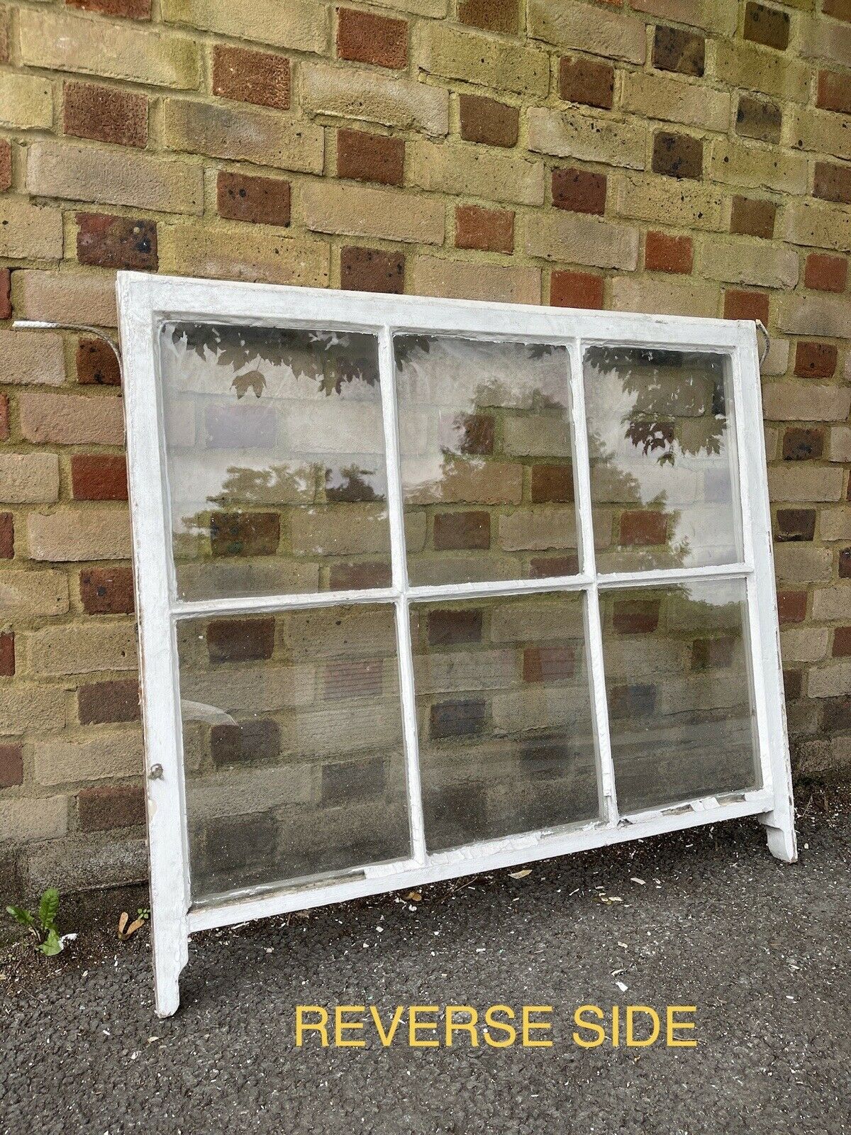 Reclaimed Old Georgian 6 Panel Wooden Window 1035 x 920mm