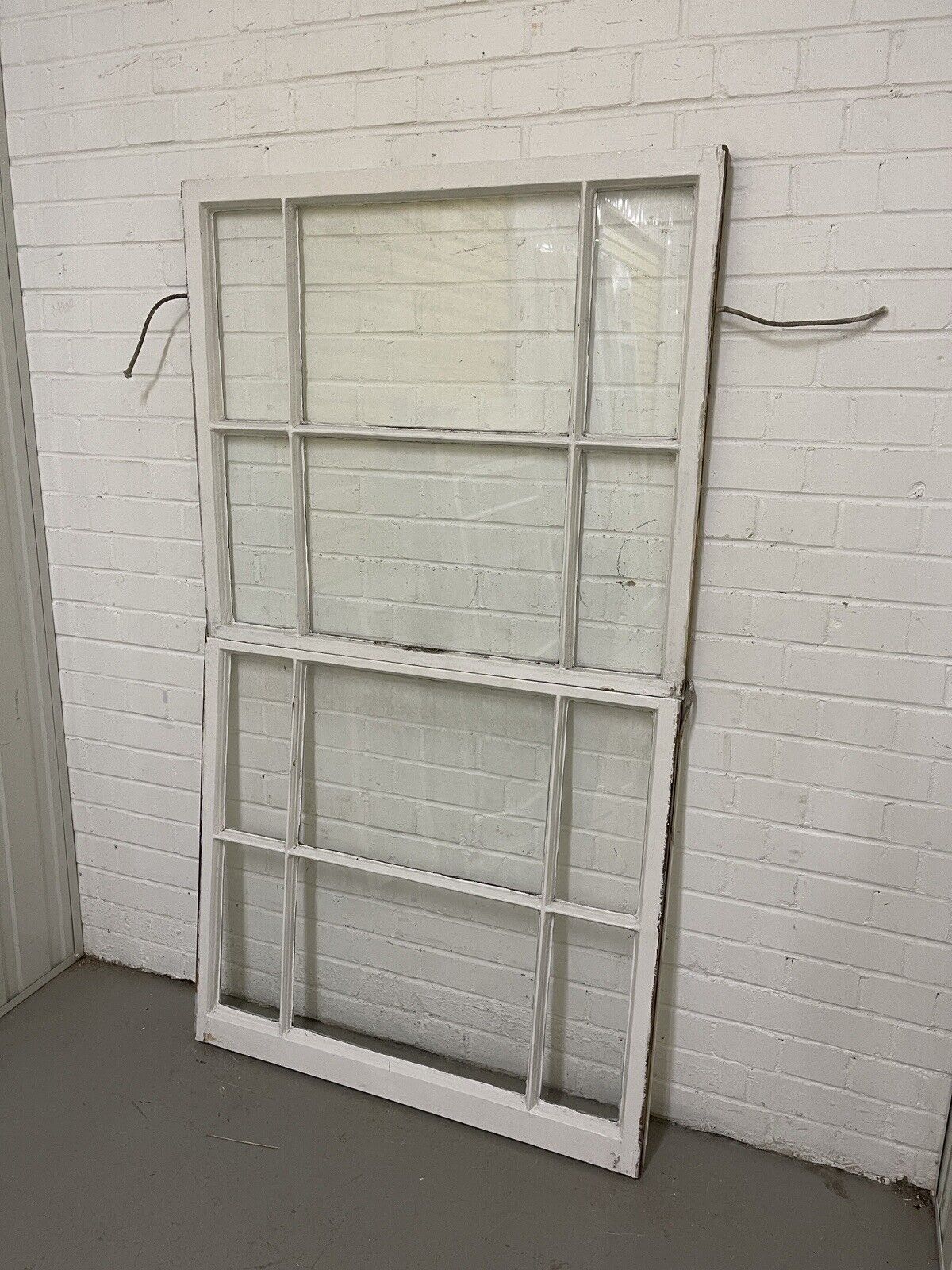 Pair Of Reclaimed Edwardian 6 Panel Wooden Sash Window 910 x 805mm 910 x 835mm