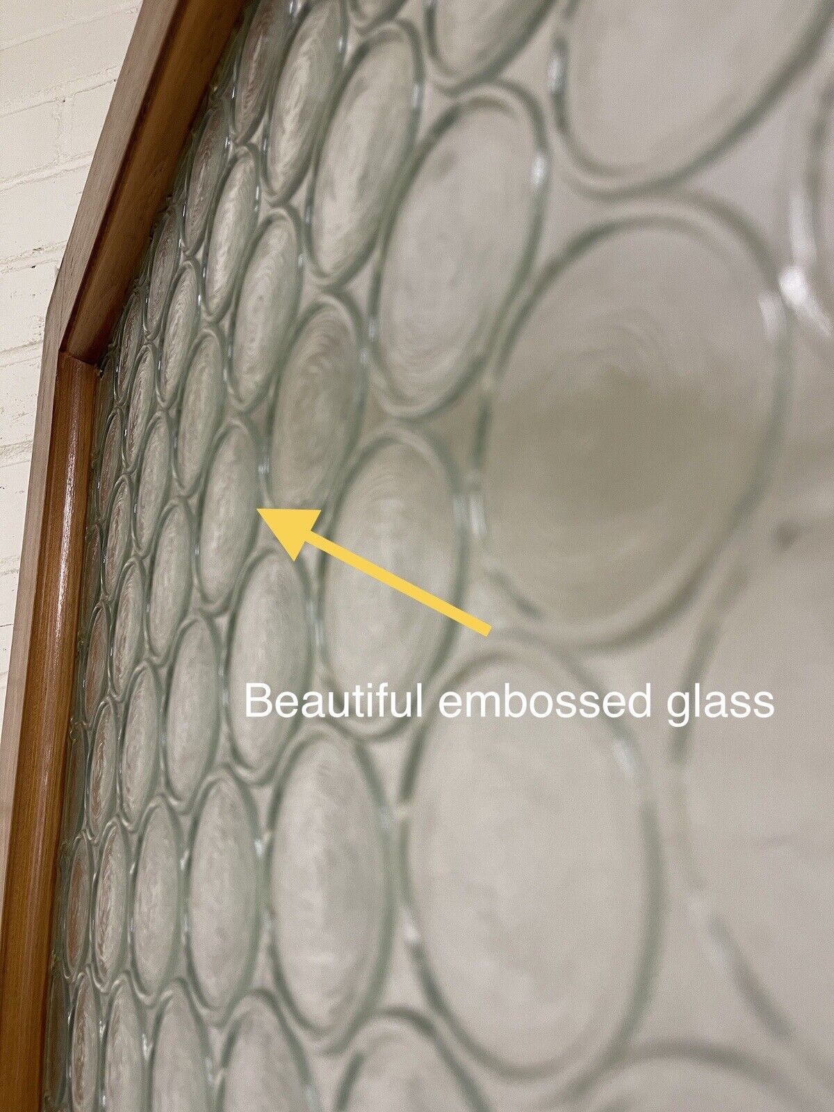 Reclaimed Art Deco Bottle Retro Round Glass Internal Door 2008 or 2013 x 815mm