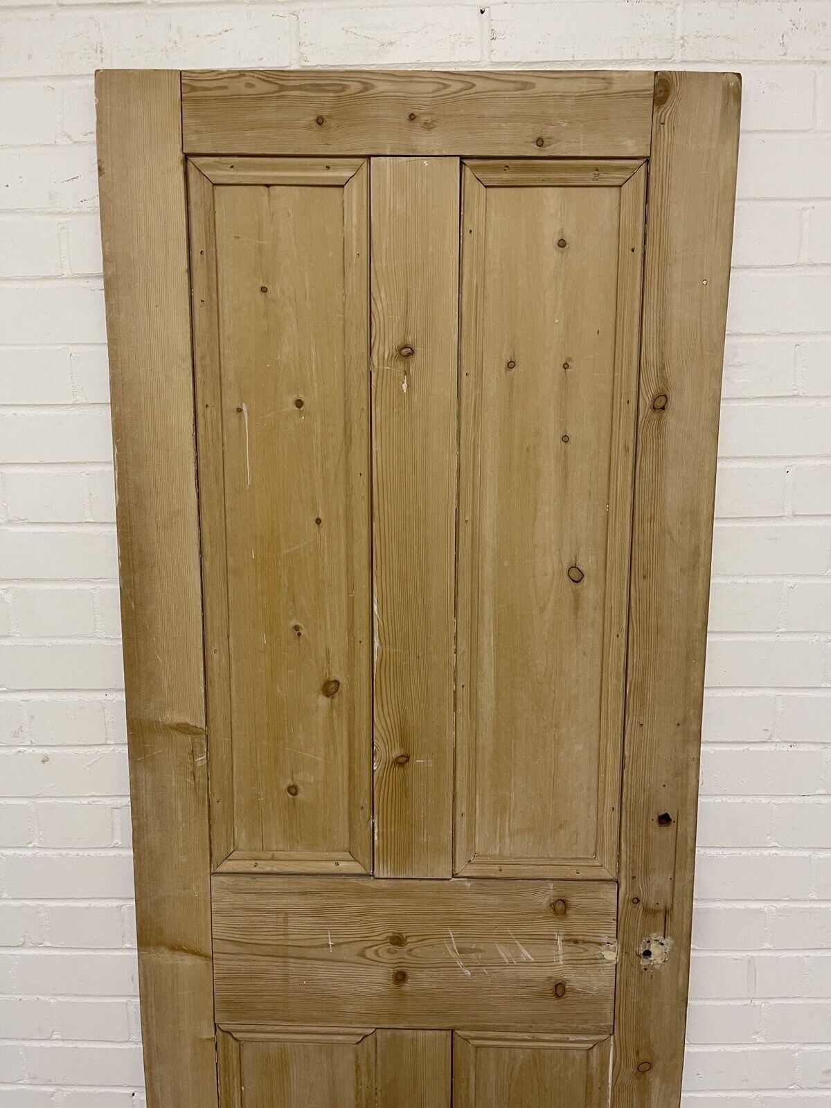 Original Vintage Reclaimed Victorian Pine Internal 4 panel Door 1905 1920 x 753