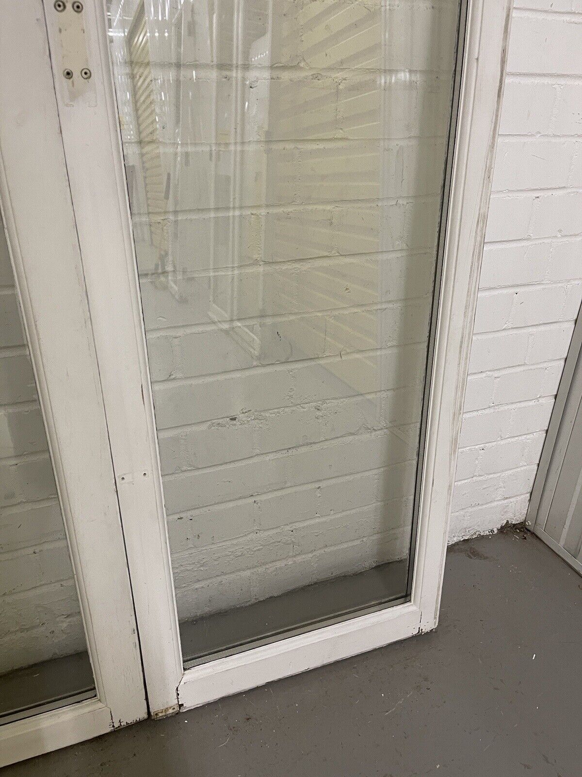 Reclaimed Old French Double Glazed Glass Wooden Double Doors 1700 x 982mm