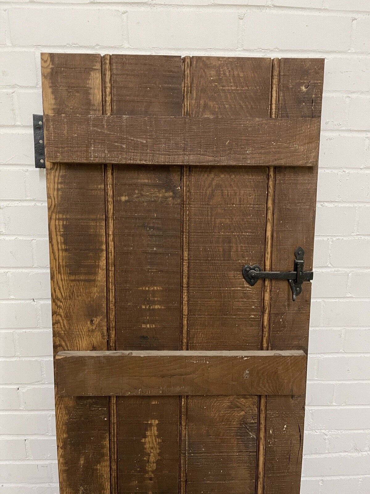 Reclaimed Oak Old Handmade Studded Ledge and Brace door 1300 x 550mm