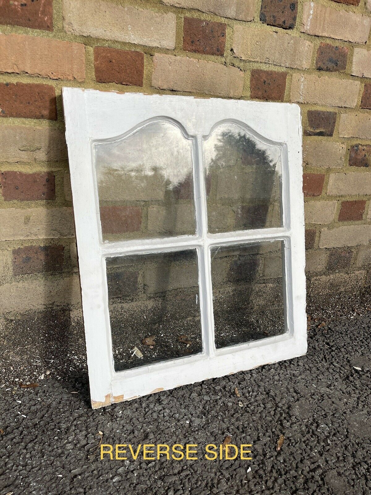 Reclaimed Old Edwardian Arch Sash Wooden Window 603 x 525mm