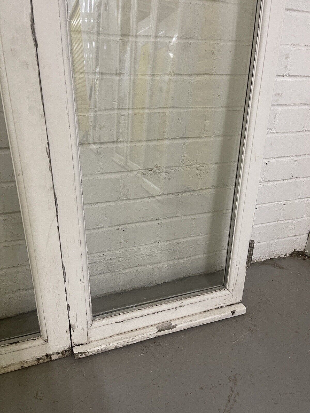 Reclaimed Old French Double Glazed Glass Wooden Double Doors 1700 x 985mm