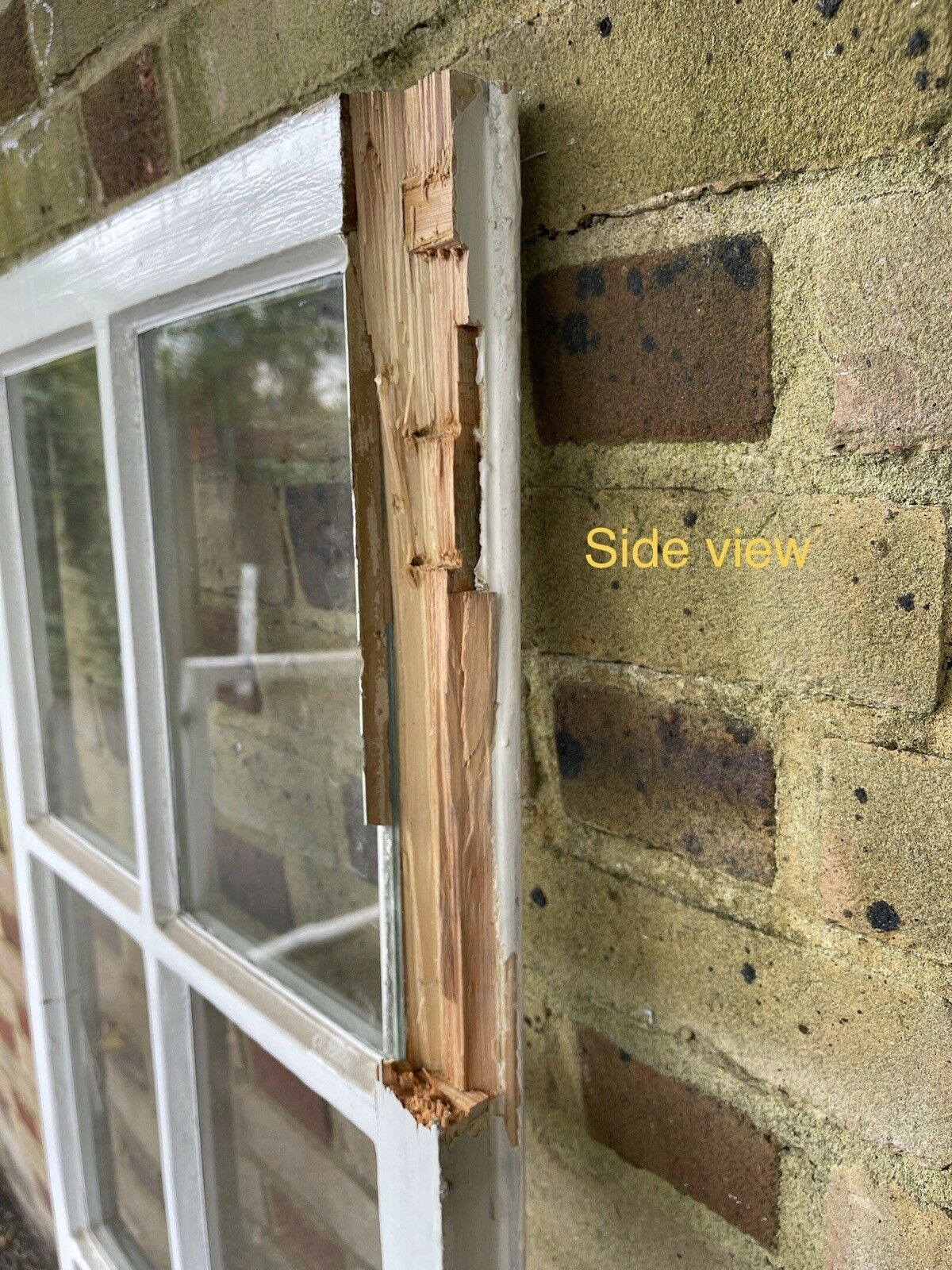 Reclaimed Old Georgian 8 Panel Wooden Window 1500 x 520mm