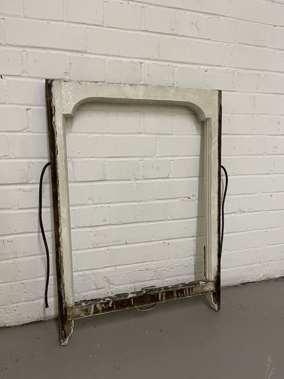 Reclaimed Old Edwardian Arch Sash Wooden Window 770 x 555mm