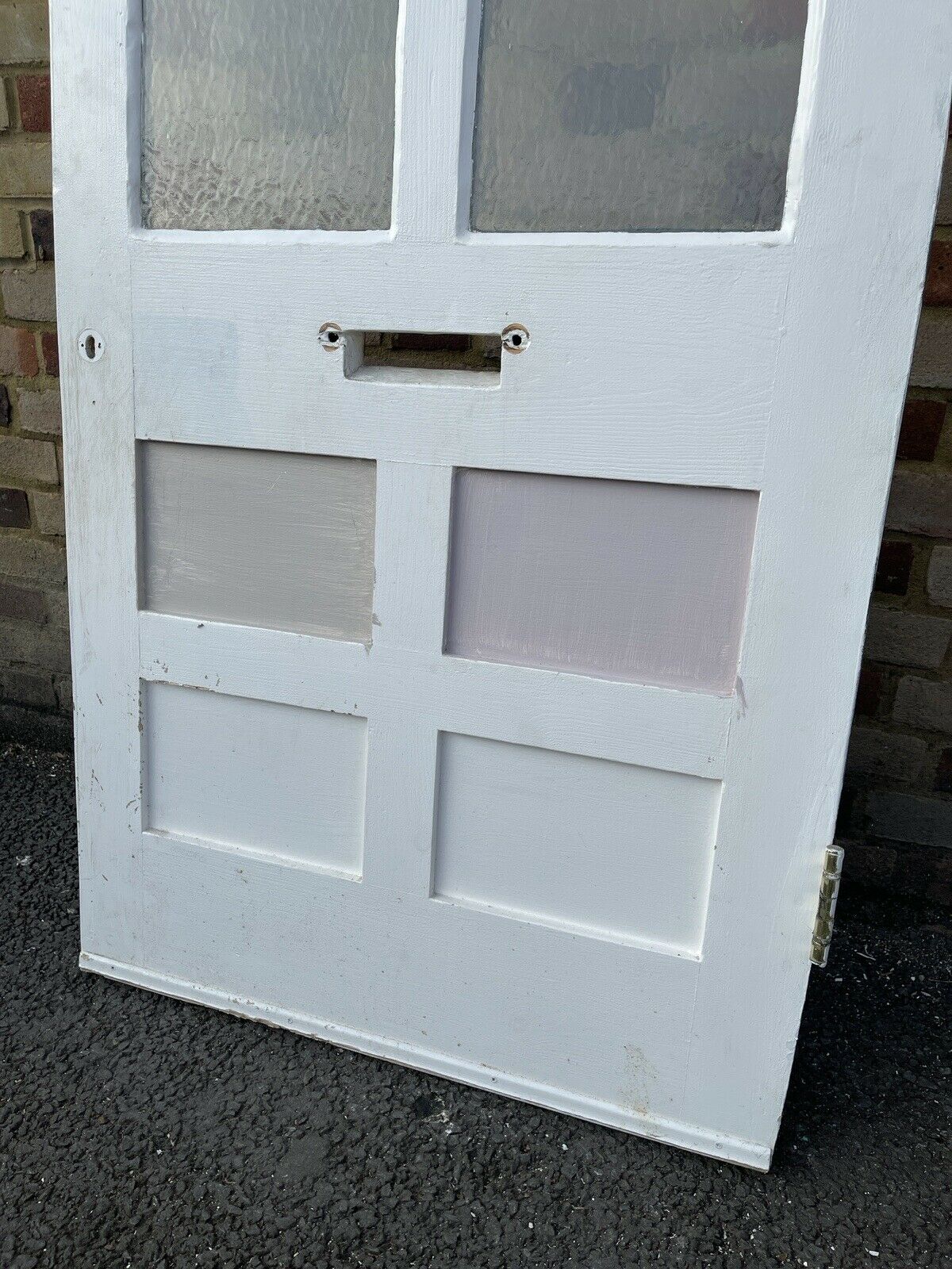 Reclaimed Old Edwardian Victorian Wooden Panel Front Door 2020mm x 810mm