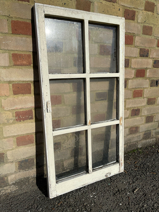 Modern Georgian 6 Panel Wooden Window 563 x 1052mm