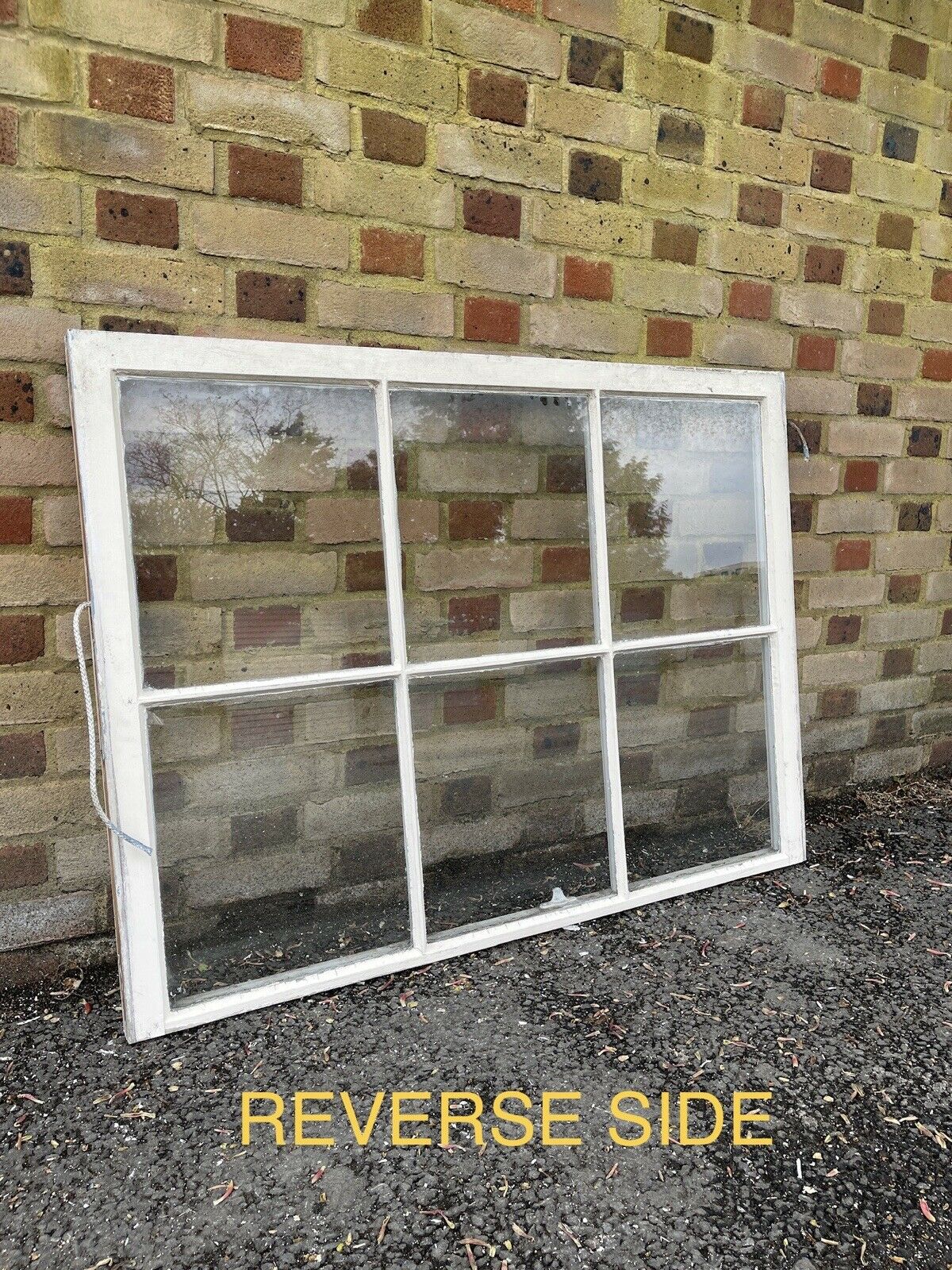 Reclaimed Old Georgian 6 Panel Wooden Window 1193 x 895mm