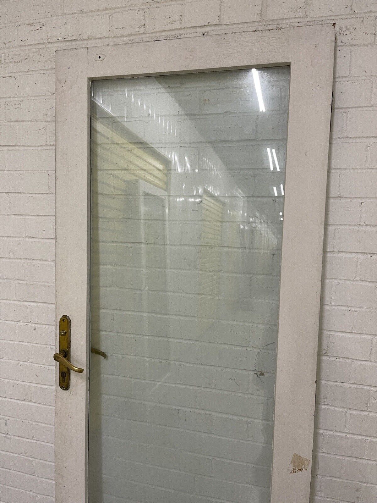 Reclaimed Old Double Glazed Glass Wooden Door 1965 x 805mm