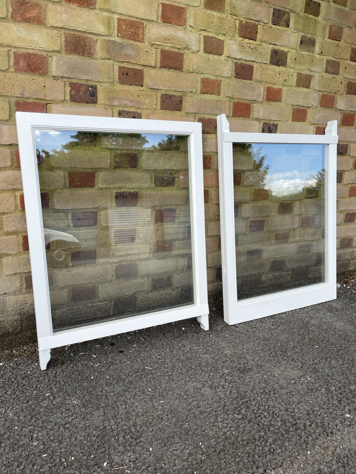 Modern Double Glazed Matching Wooden Sash Windows Top and Bottom