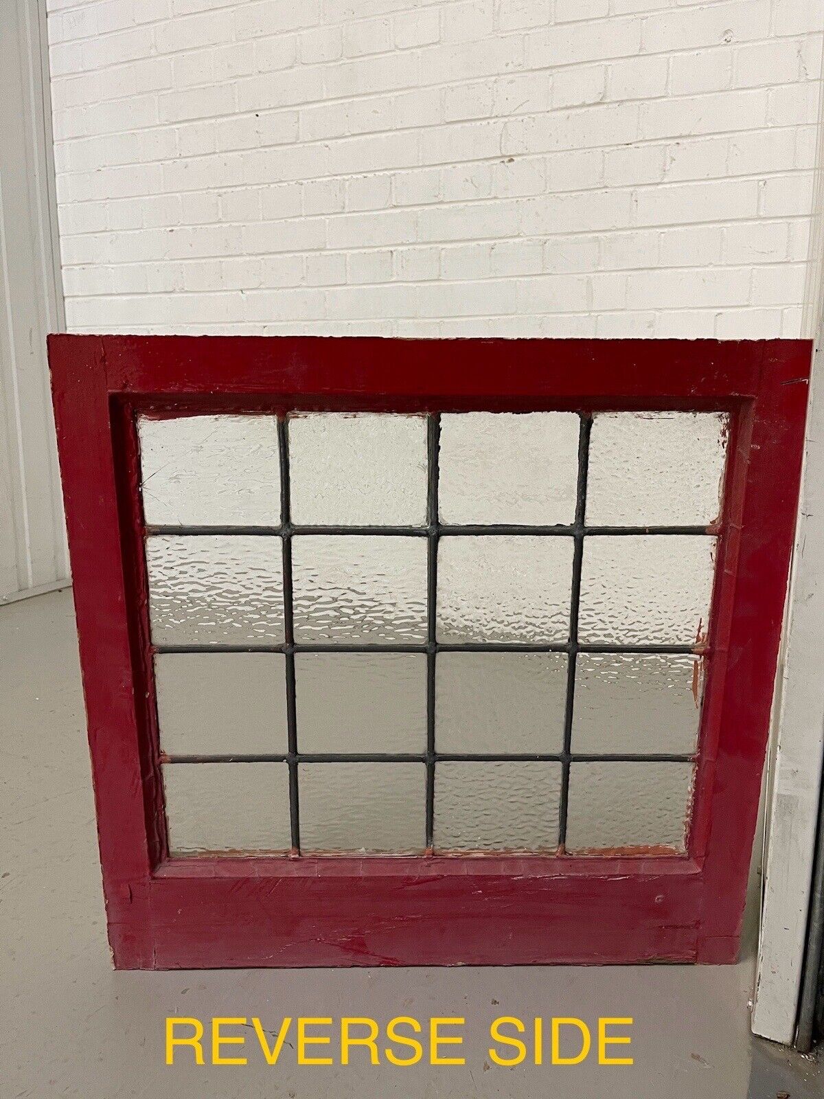 Job Lot of 6 Reclaimed Leaded Light Panel Wooden Windows Various Sizes