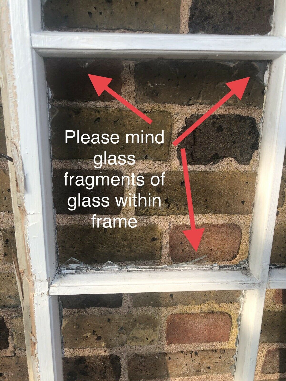 Modern Georgian 8 Panel Wooden Window NO GLASS Within Panels