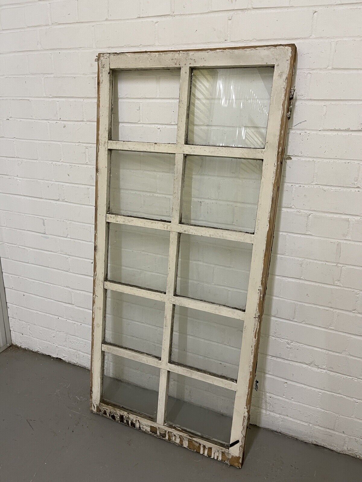 Modern Georgian 10 Panel Wooden Window 605 x 1290mm