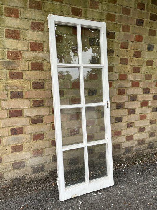 Reclaimed Old Georgian 8 Panel Wooden Window 1500 x 520mm