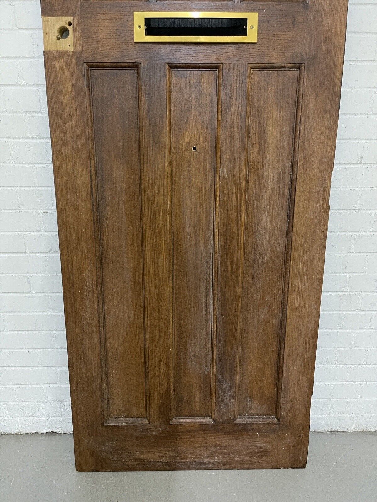 Reclaimed Oak Victorian Edwardian Wooden Panel Front Door 1980 x 840mm