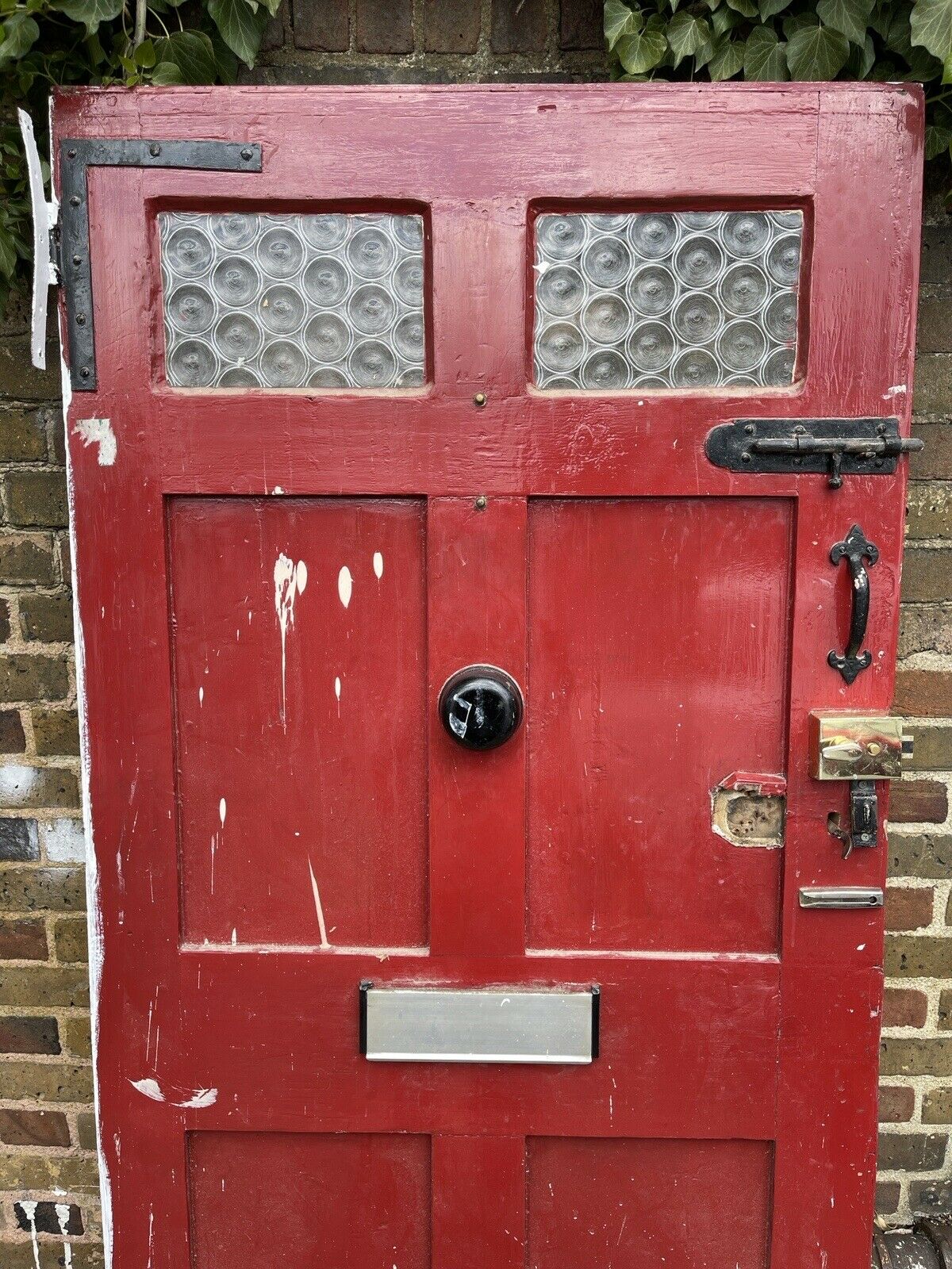 Rare Cottage Reclaimed Old Edwardian Victorian Timber Wooden Front Door