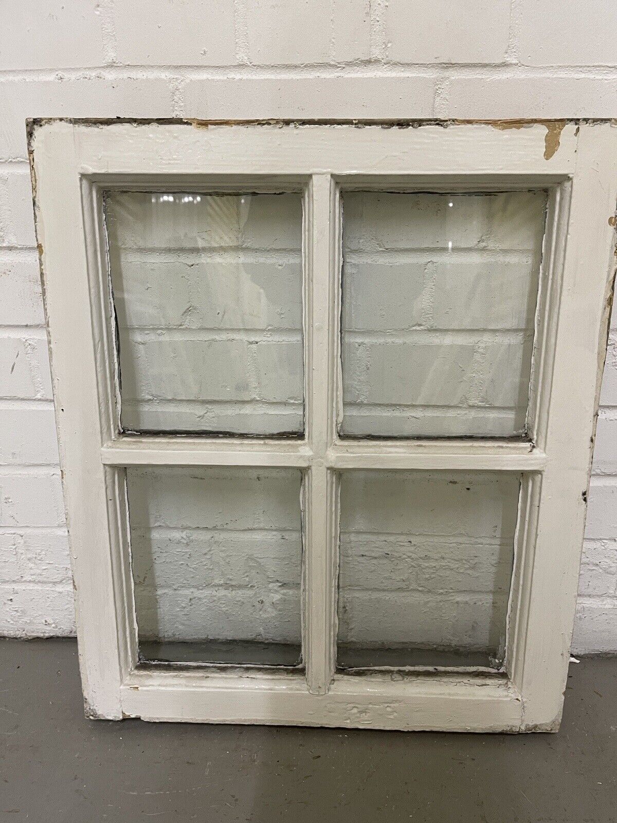 Reclaimed Old Georgian 4 Panel Wooden Window 495 x 585mm