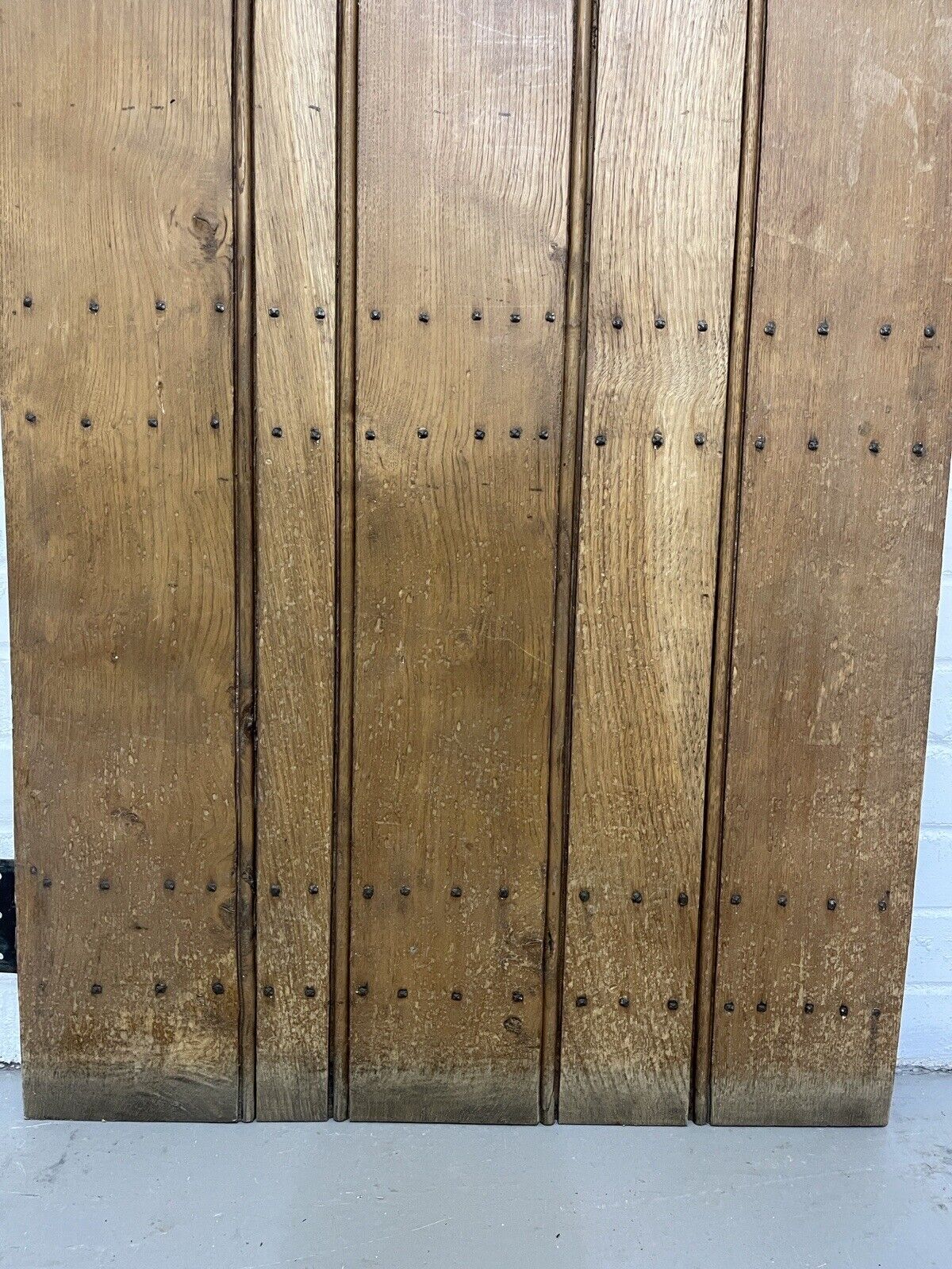 Reclaimed Oak Old Handmade Studded Ledge and Brace door 1840 x 760mm