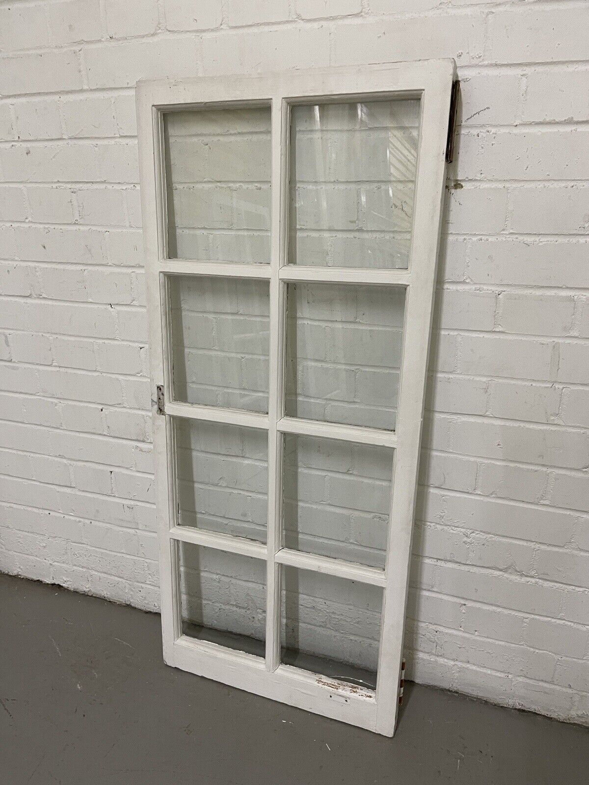 Reclaimed Old Georgian 8 Panel Wooden Window 1165 x 520mm