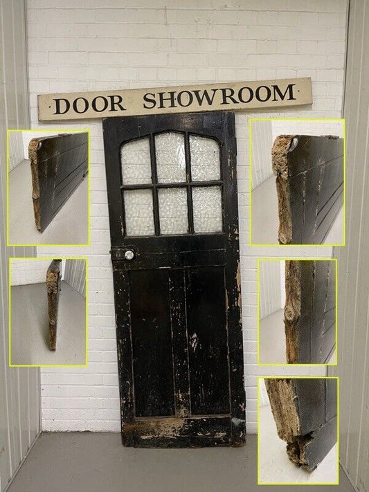 Reclaimed Edwardian Arch Wooden Panel Front Door 1940 0r 1965 x 755mm