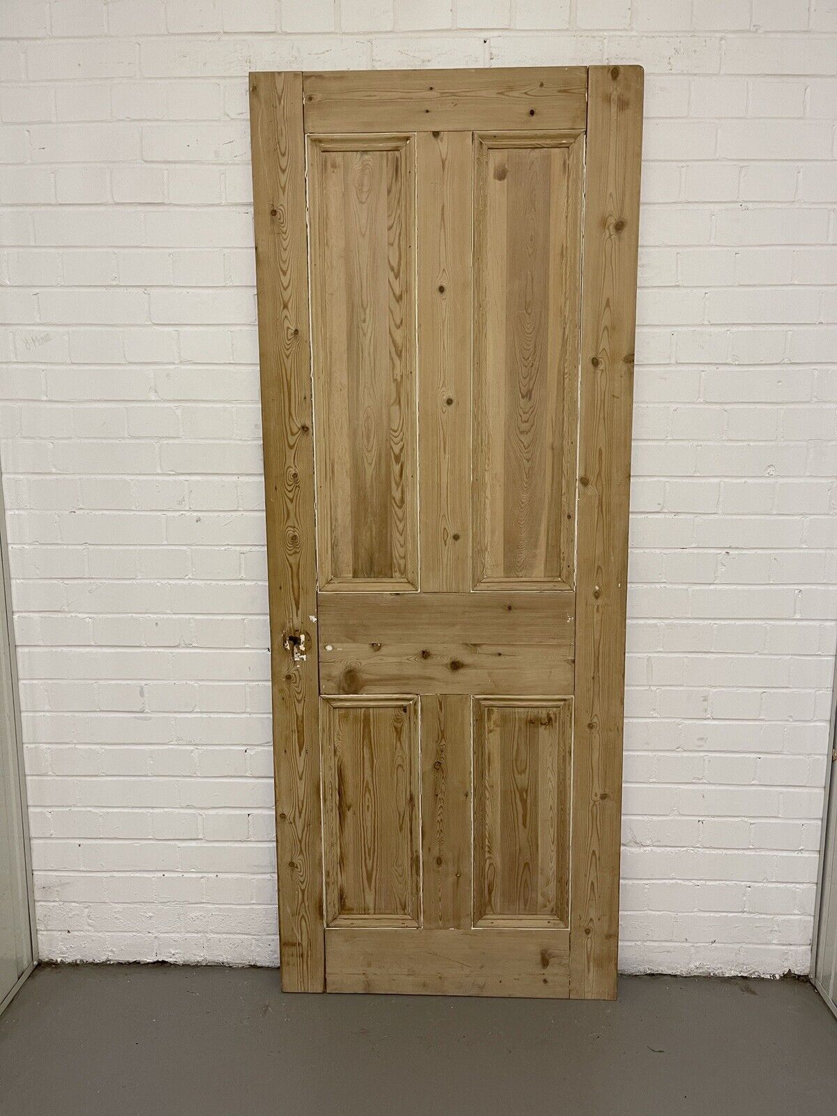 Original Vintage Reclaimed Victorian Pine Internal 4 panel Door 1925 x 755mm