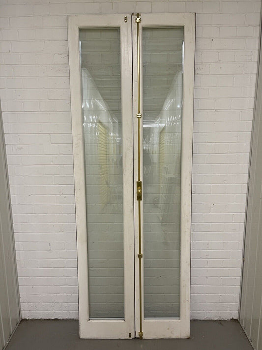 Reclaimed Old French Double Glazed Glass Wooden Double Doors 2295 x 835mm