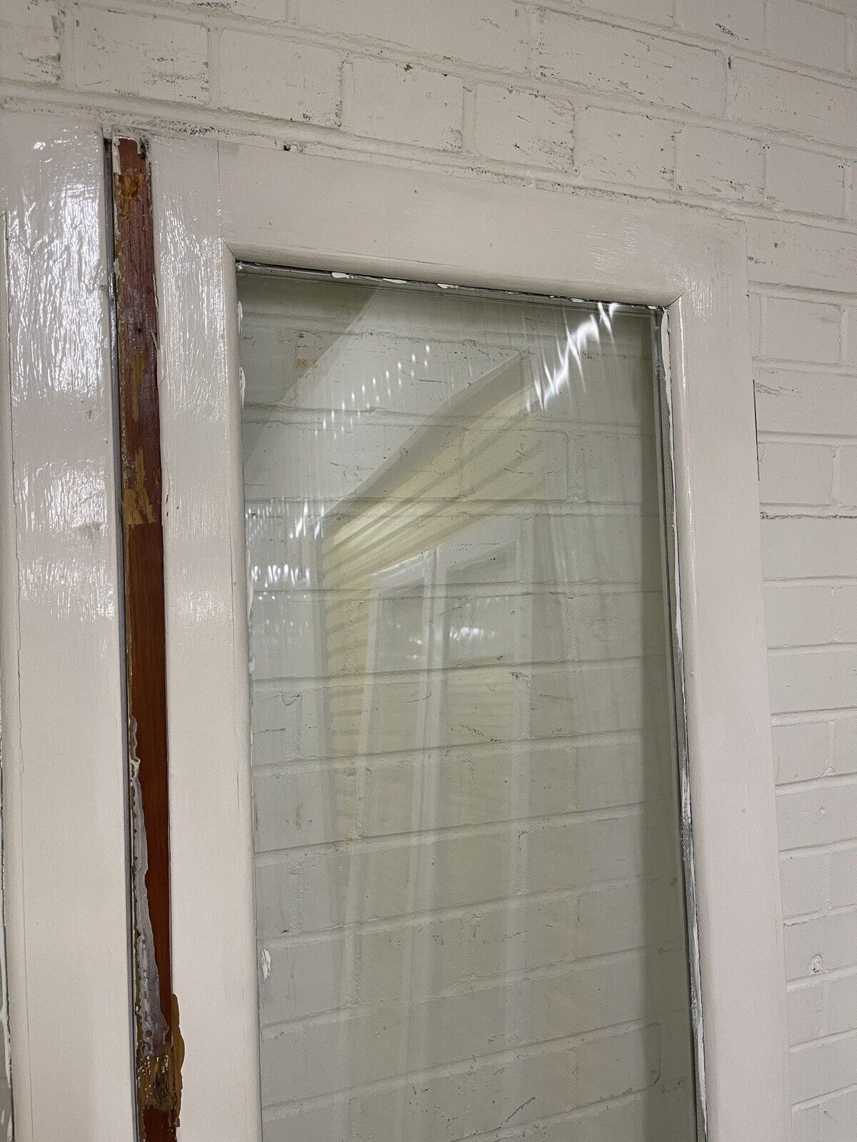 Reclaimed Old French Double Glazed Glass Wooden Double Doors 1975 x 1165mm