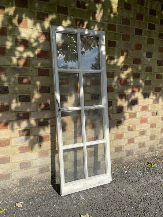 Reclaimed Old Georgian 8 Panel Wooden Window 1500 x 520mm