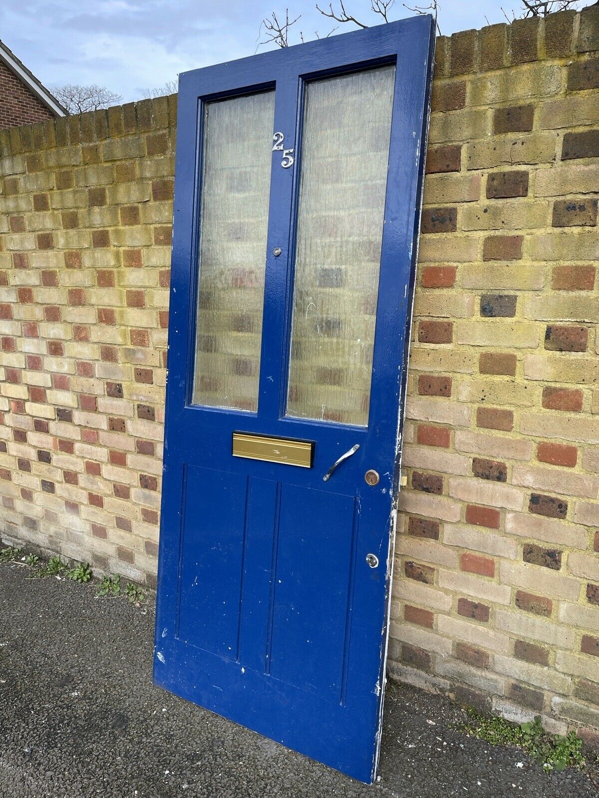 Reclaimed Victorian Wooden Panel External Front Door