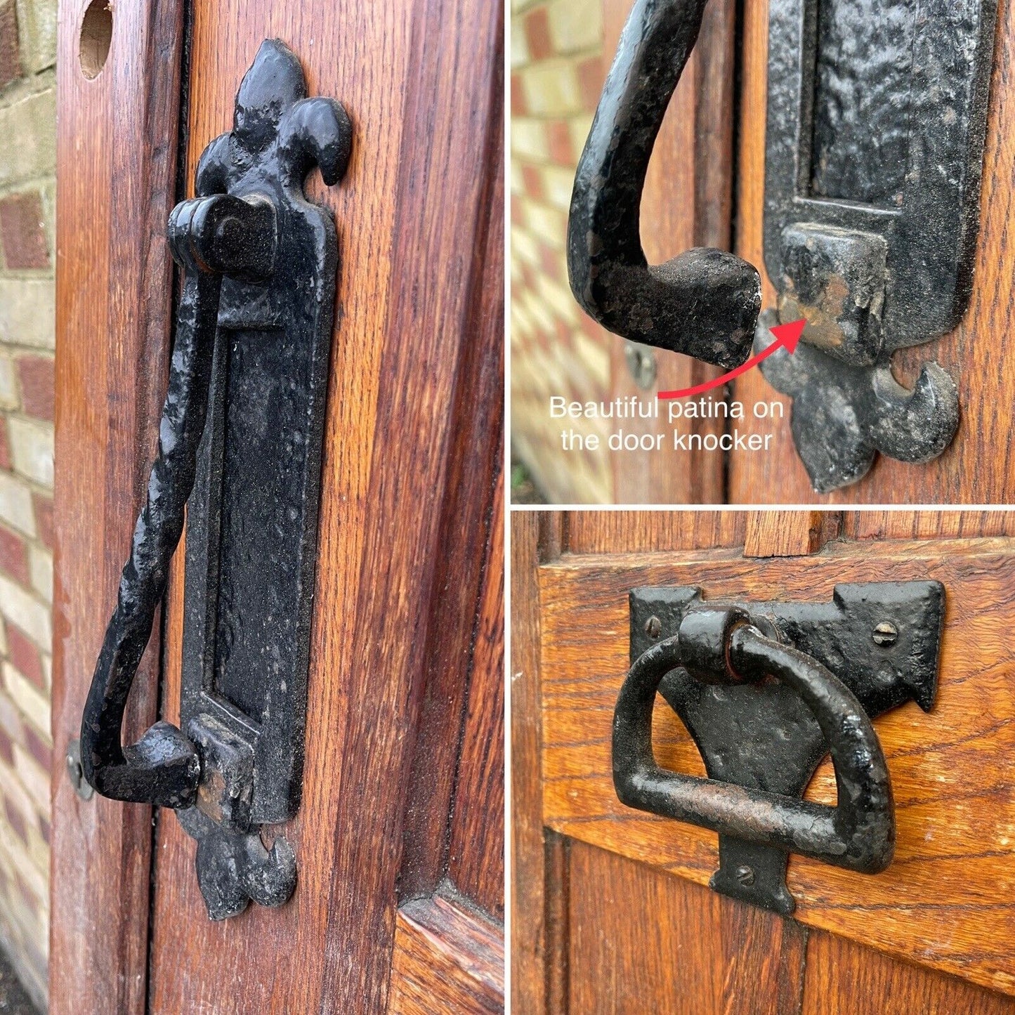 Reclaimed Edwardian Victorian Arts Craft Oak Wooden Front Door 2020 x 810mm