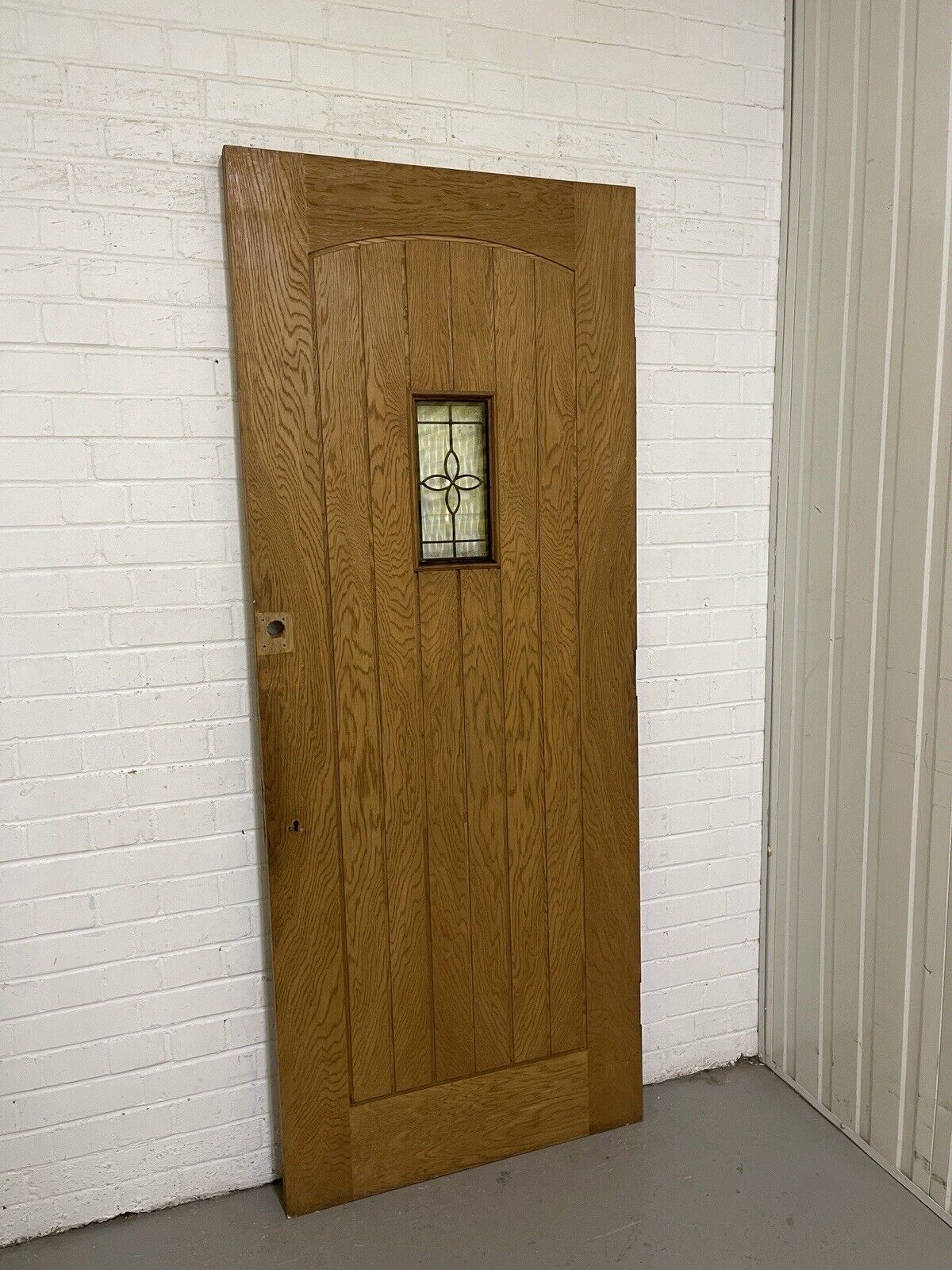 Reclaimed Oak Cottage Glazed Wooden Panel External Door 2015 Or 2032mm x 814mm