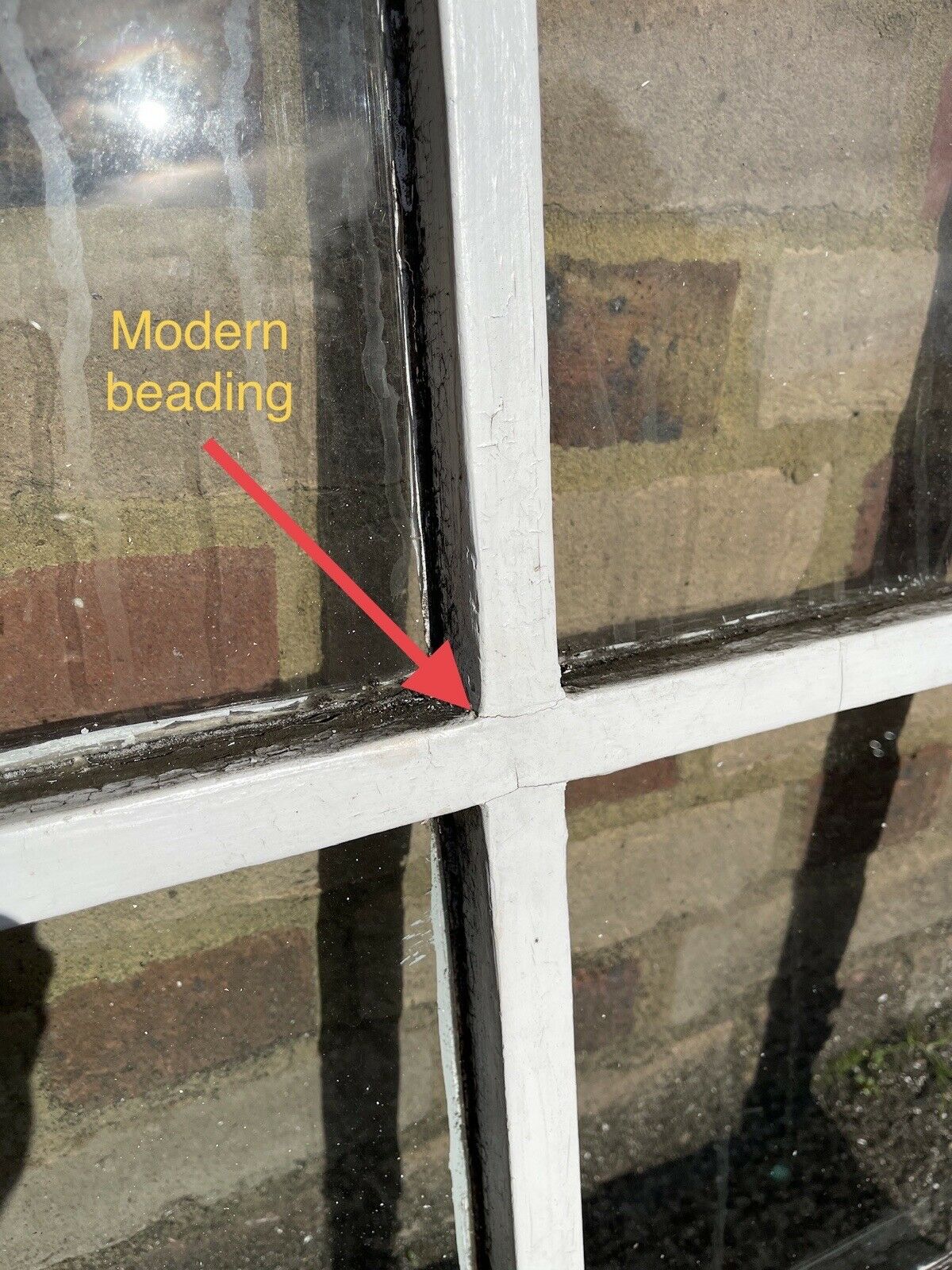 Modern Georgian 4 Panel Wooden Window 563 x 743mm