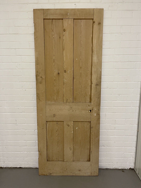 Original Vintage Reclaimed Victorian Pine Internal 4 panel Door 1930 x 750mm