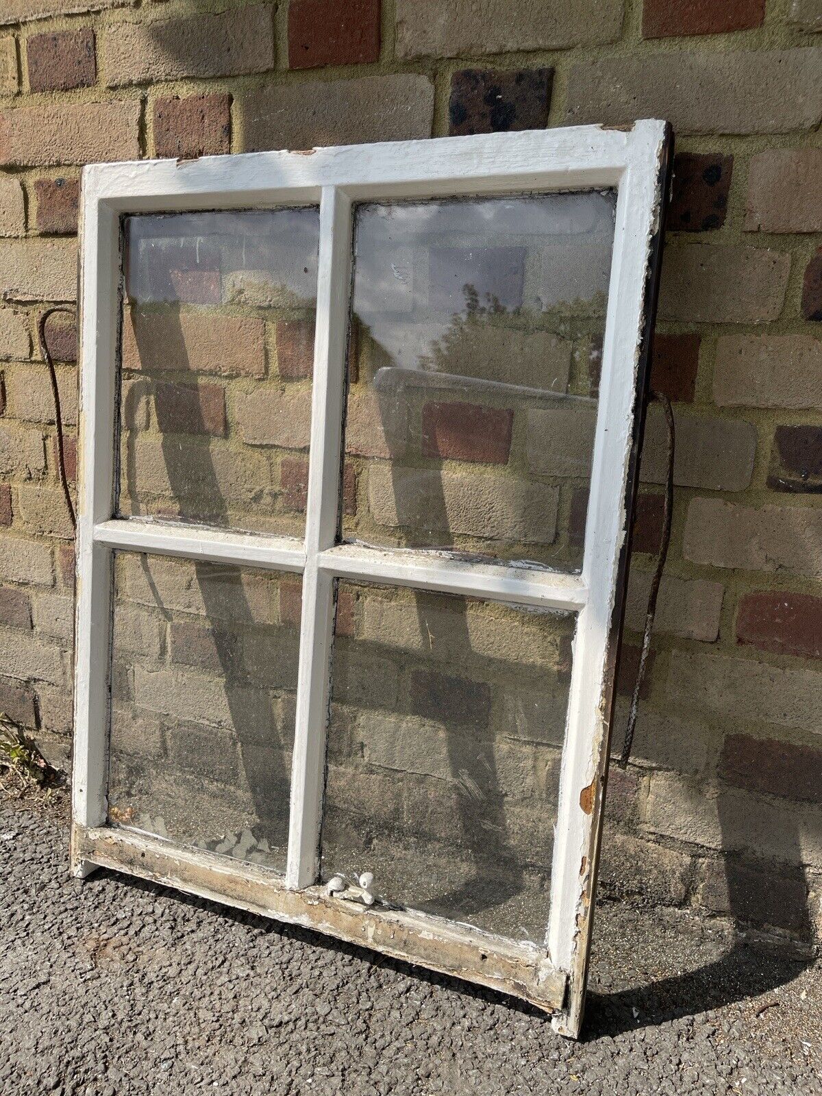 Reclaimed Old Georgian 4 Panel Wooden Window 845 x 640mm