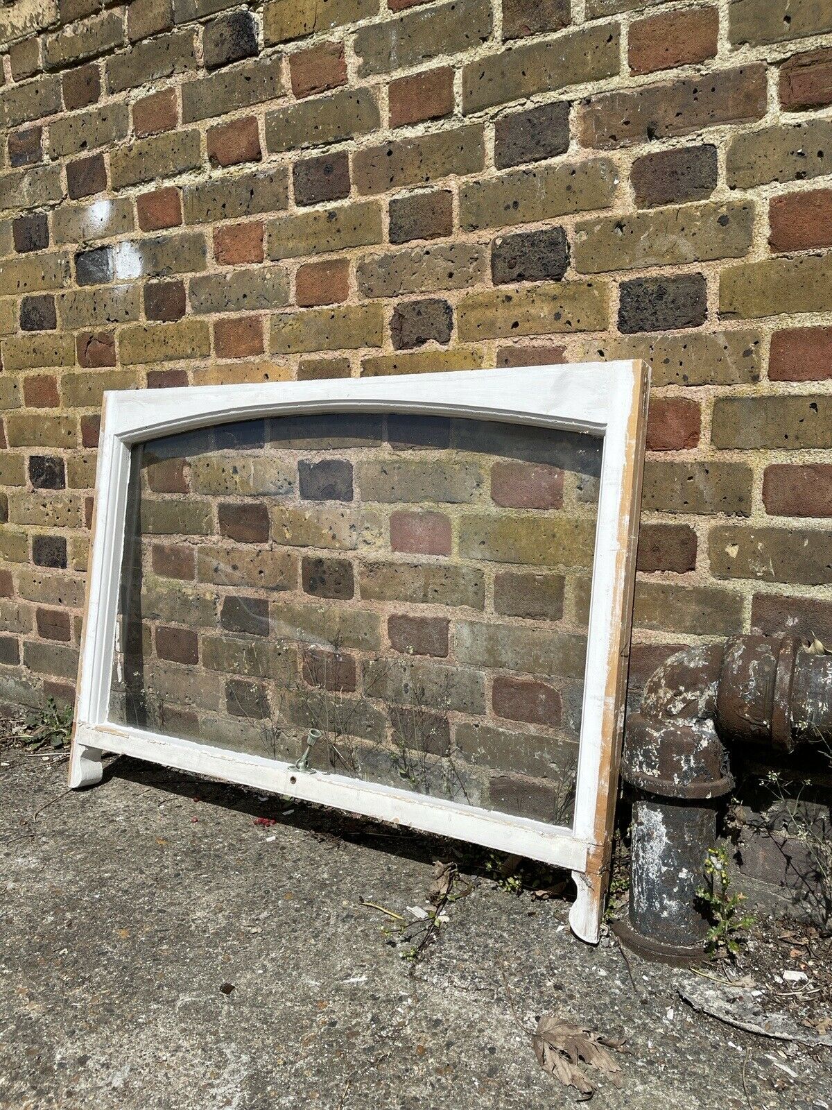 Reclaimed Old Victorian Edwardian Arch Panel Wooden Sash Window