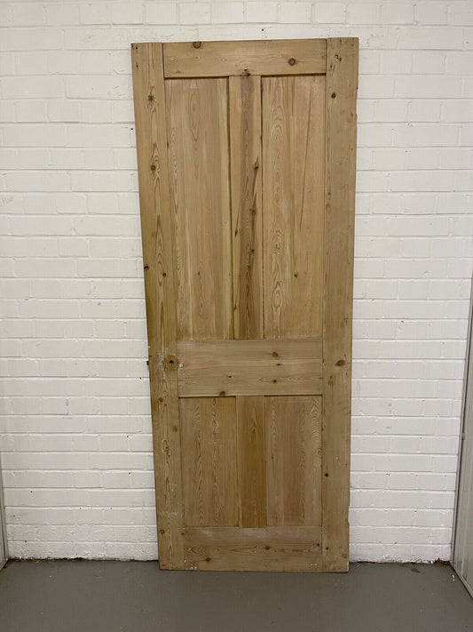 Original Vintage Reclaimed Victorian Pine Internal 4 panel Door 1930 1945 x 760